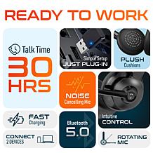 Delton 15W Wireless Fast-Charging Headset Stand and 30X Headset
