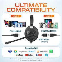 Delton 40Y Noise Canceling Mono Computer Headset with Microphone