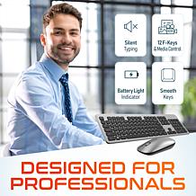 Delton K100 Wireless Computer Keyboard and Mouse Set