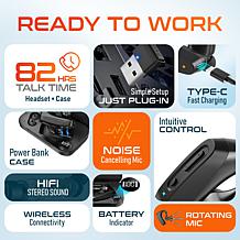 Delton K130 Wireless Earpiece Headset for MS Teams, Zoom and More