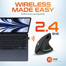Delton KB200 Ergonomic Wireless Keyboard with S12 Vertical Mouse