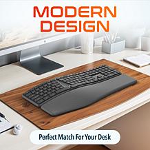 Delton KB250 Wireless Ergonomic Keyboard and Wrist Rest