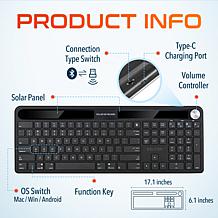 Delton KB90 Light-Powered Keyboard for PC/Laptop