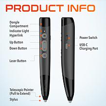 Delton LP99 Presentation Remote and Telescopic Stylus Laser Pointer