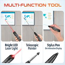 Delton LP99 Presentation Remote and Telescopic Stylus Laser Pointer