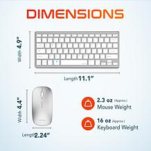 Delton N35 Wireless Keyboard and Mouse - White