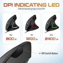 Delton S12 Ergonomic Vertical USB Wired Computer Mouse