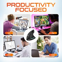Delton S12 Ergonomic Vertical Wireless Computer Mouse