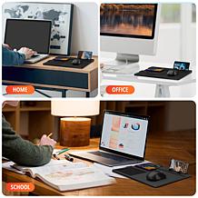 Delton Wireless Charger + Digital Notepad Mouse Pad w/ Wireless Mouse