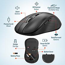 Delton Wireless Keyboard and Mouse 2.4Ghz Auto Pair USB Dongle