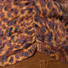 Democracy High Round Neck Sleeveless Printed Sweater