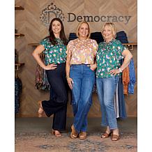 Democracy Printed Woven Top