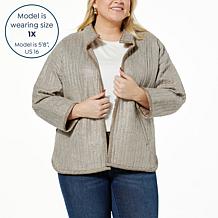 Democracy Woven Jacquard Quilted Jacket