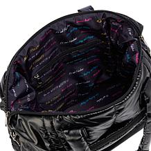 Denise Austin Puffer Day Tote with Cosmetic Bag