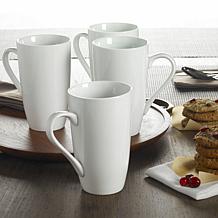 Denmark 4pc 20oz Latte Mug, White
