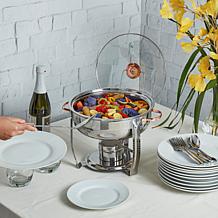 Denmark 8-Piece 4-Quart Stainless Steel Round Chafing Dish