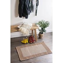 Design Imports 20" x 31.5" Reversible Bordered Small Diamond Rug