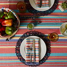 Design Imports 52" x 52" Verano Stripe Tablecloth