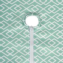 Design Imports Aqua Diamond Outdoor Table Runner w/Zipper - 14" x 108"