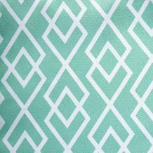 Design Imports Aqua Diamond Outdoor Table Runner w/Zipper - 14" x 108"
