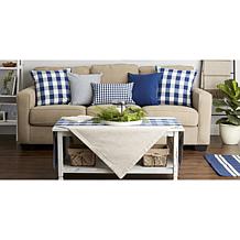 Design Imports Assorted Pillow Covers 12" x 20" Set of 4