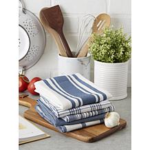 Design Imports Assorted Woven Kitchen Towel 5-pack