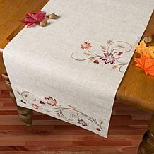 Design Imports Autumn Wheat Table Runner 14" x 108"