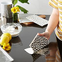 Design Imports Black and White Swedish Dishcloths 3-pack