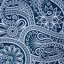 Design Imports Blue Paisley Print Outdoor Napkin Set of 6