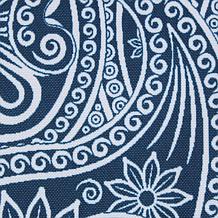 Design Imports Blue Paisley Print Outdoor Reversible Placemat Set of 6