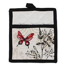 Design Imports Botanical Apron Kitchen Set of 3