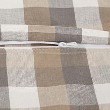Design Imports Checkered Pillow Covers 18x18 Set of 4