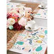 Design Imports Easter Folk Garden Embellished Placemat Set 6-pack