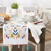 Design Imports Easter Garden Embellished Table Runner - 14" x 108"