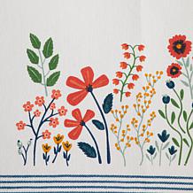 Design Imports Flower Garden Embellished Table Runner - 14" x 72"