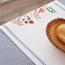 Design Imports Flower Garden Embellished Table Runner - 14" x 72"