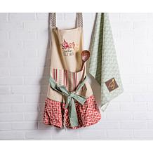 Design Imports Gather Together Ruffle Apron