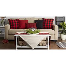 Design Imports Gingham Buffalo Check Pillow Covers Set of 4