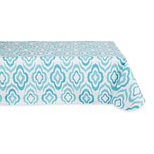 Design Imports Ikat Vinyl Tablecloth