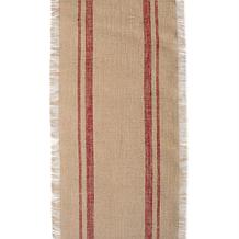 Design Imports Jute Double Border Table Runner 14-inch by 108-inch