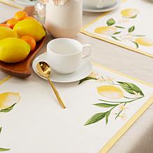 Design Imports Lemon Bliss Printed Placemat Set of 6