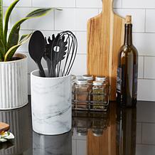 Design Imports Marble Ceramic Utensil Holder