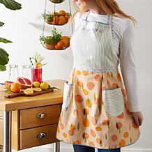 Design Imports Orange Zest Printed Apron