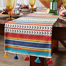 Design Imports Picante Stripe Table Runner 14" x 72"