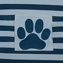 Design Imports Polyester Rectangle Stripe Paw Patch Pet Bin Medium