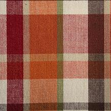 Design Imports Pumpkin Spice Plaid Napkins Set of 6