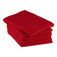 Design Imports Recycled Cotton Waffle Kitchen Towels 6-pack