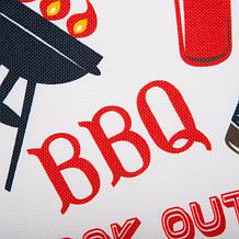 Design Imports Set of 6 BBQ Fun Print Outdoor Napkins