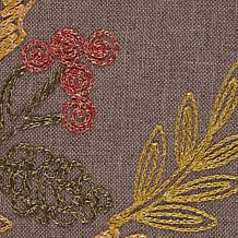 Design Imports Shimmering Leaves Pillow Covers 2-Pack