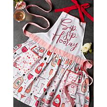 Design Imports Sip Sip Hooray Print Apron